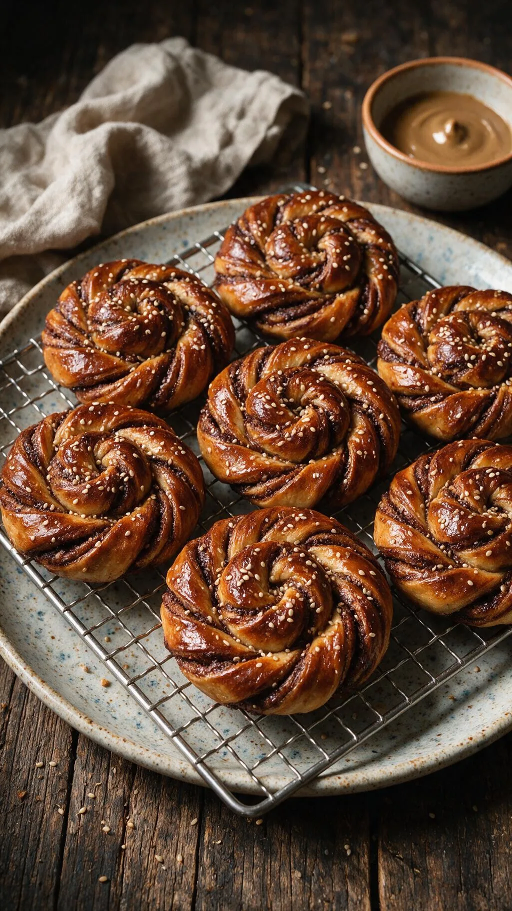 Tahini-Hefeschnecken