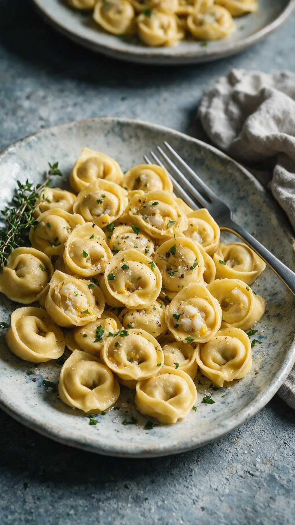 Tortellini mit Fischfüllung