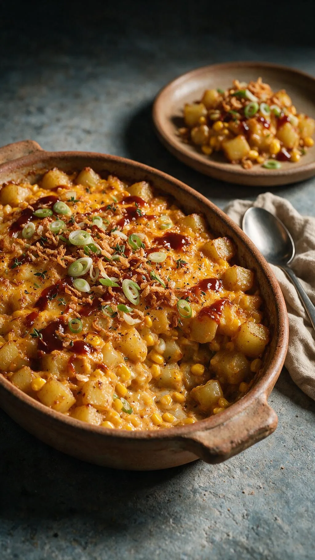 Überbackene Cajun-Kartoffeln