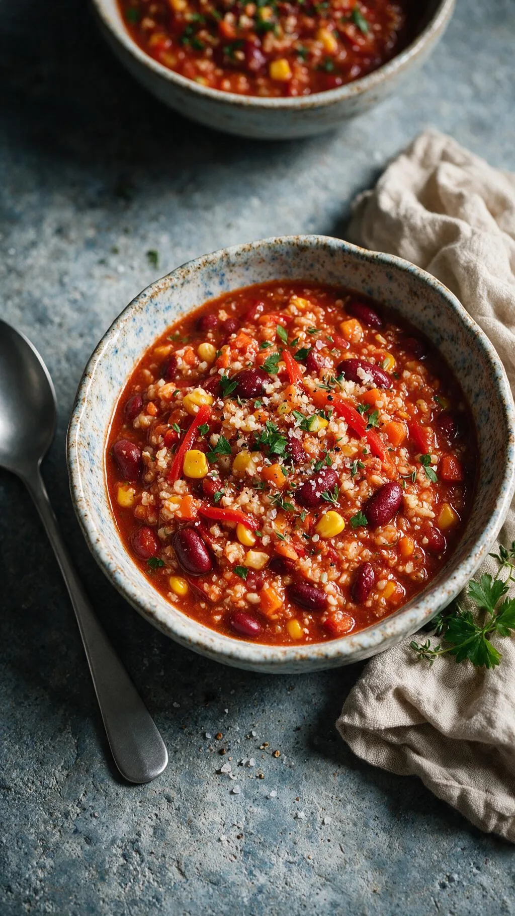 Veggie-Chili mit Blumenkohl