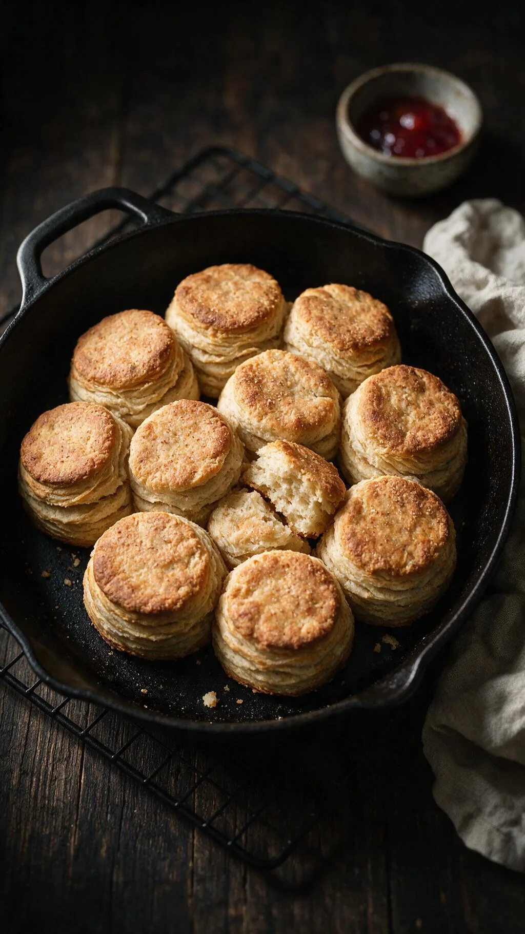 Vollkorn-Buttermilch-Biscuits