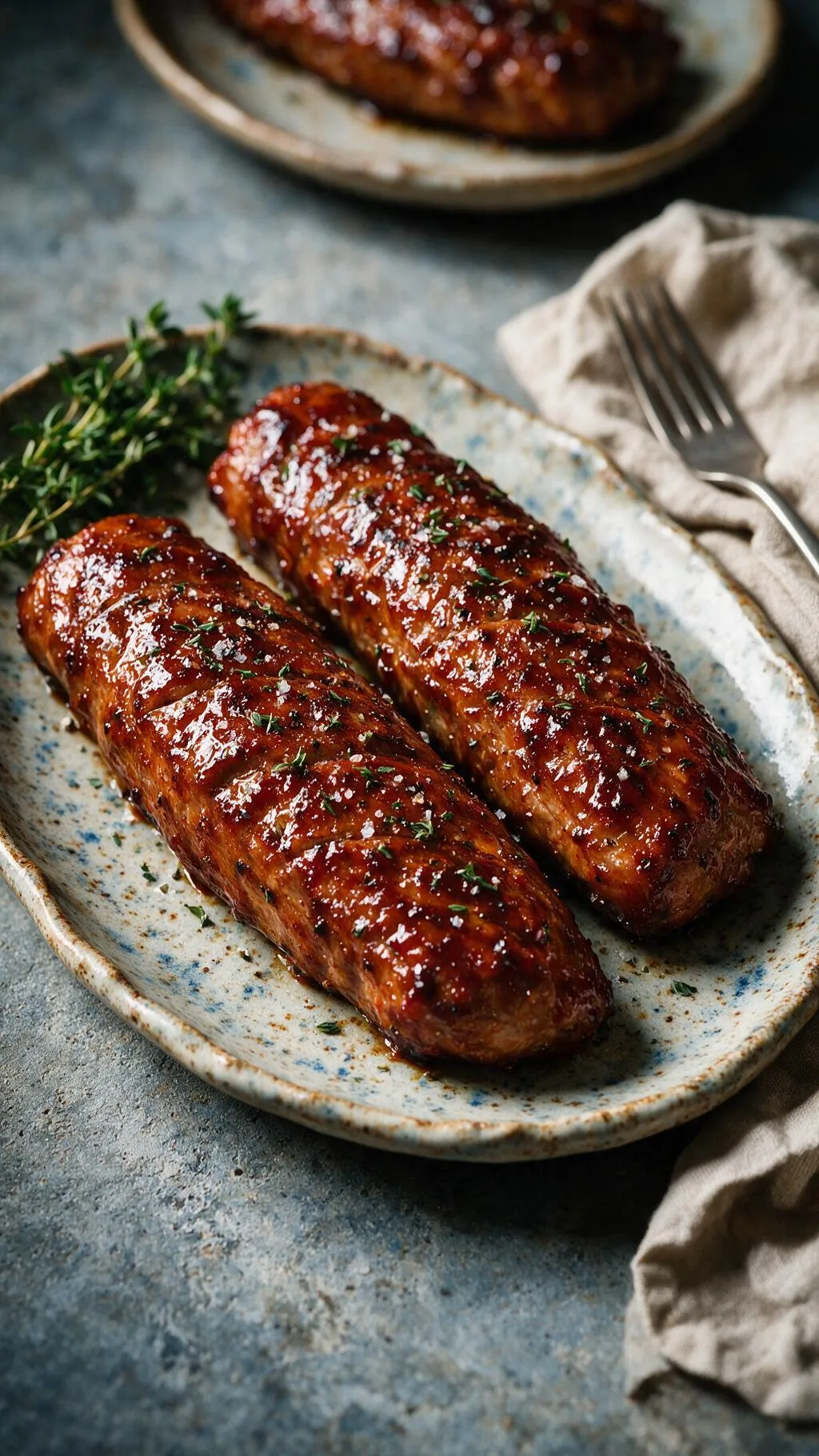 Schweinefilet Ahornsirup-Glace