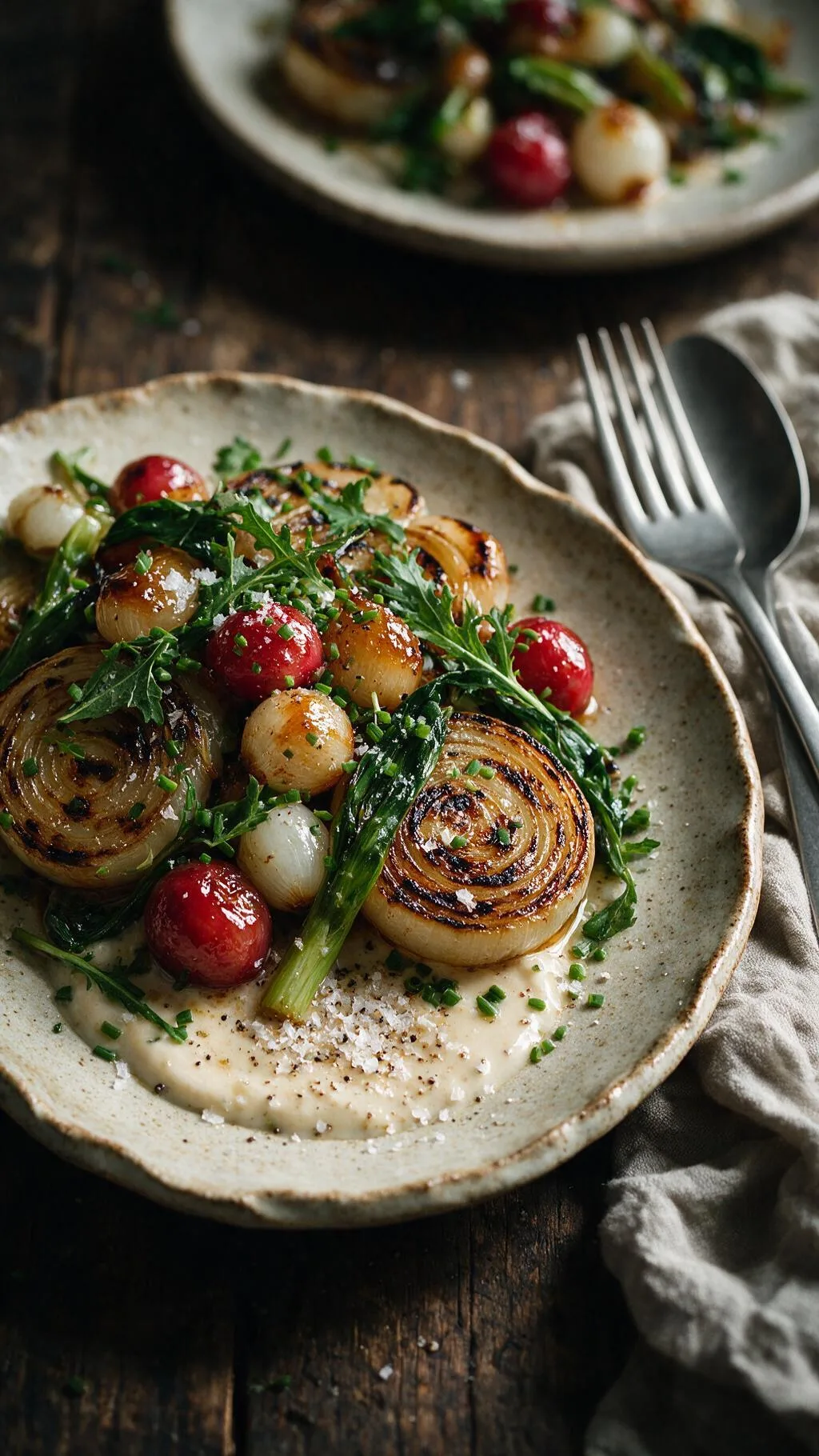Zwiebel-Bärlauch-Salat