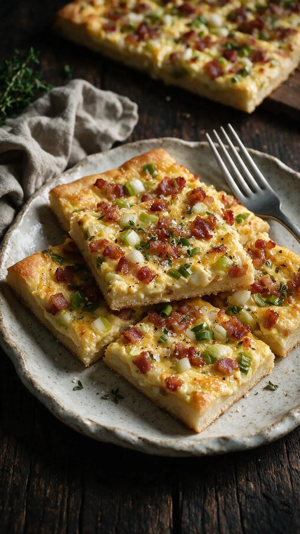 Speck-Zwiebel-Blechkuchen
