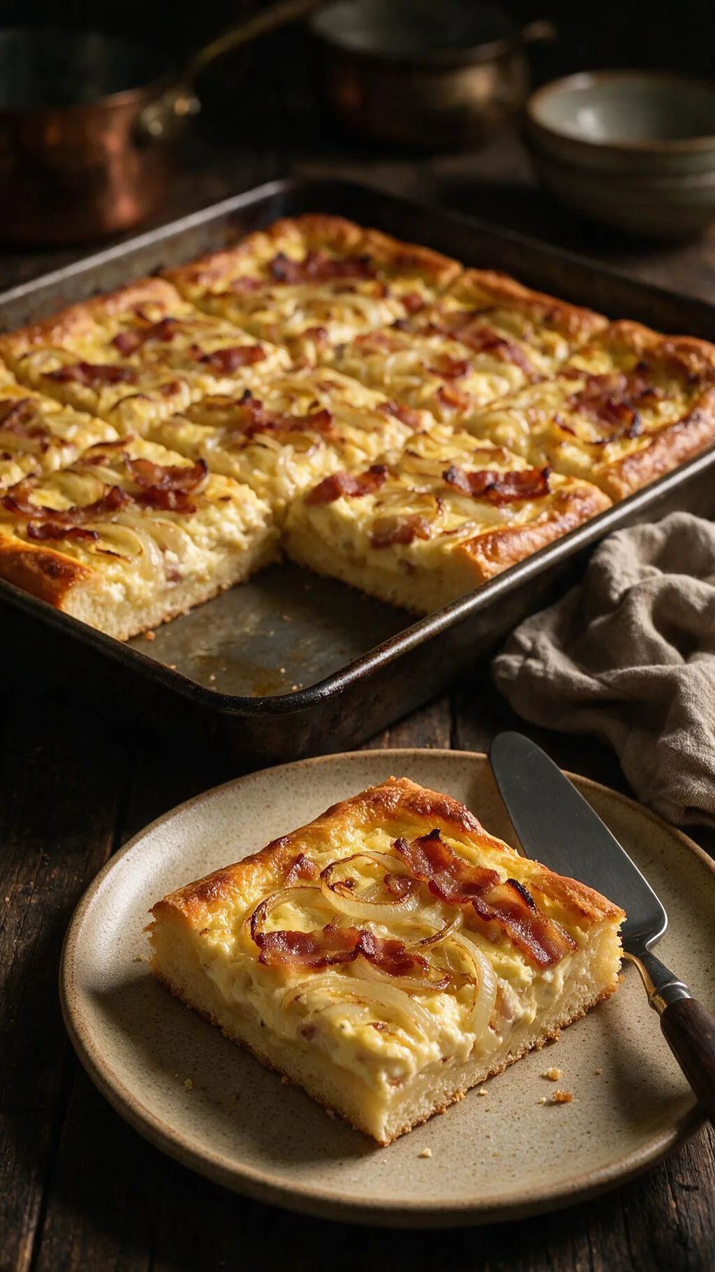 Zwiebelkuchen mit Speck